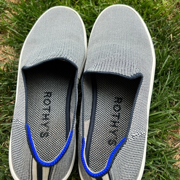 Rothy’s original slip on sneaker size 6.5 in EUC in anchor - Picture 8 of 9
